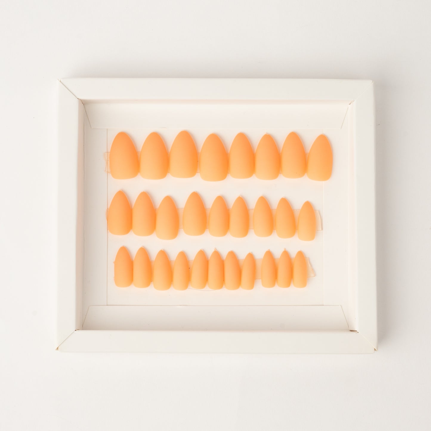 Orange Almond Nails
